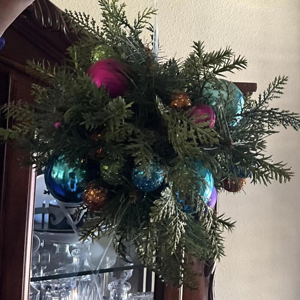 Multi Color Ornament Christmas Mistletoe Hanging Ball